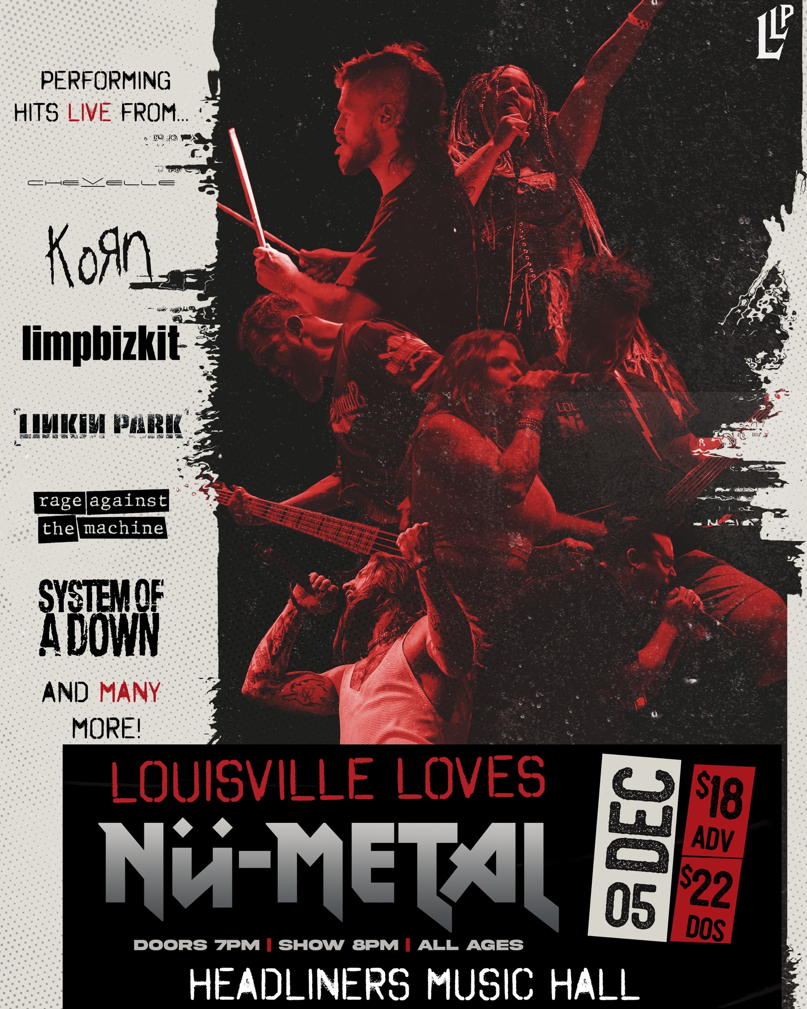 Louisville Loves Nu-Metal Show Poster